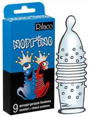 9-pieces Condom Set "Rilaco Noprino"